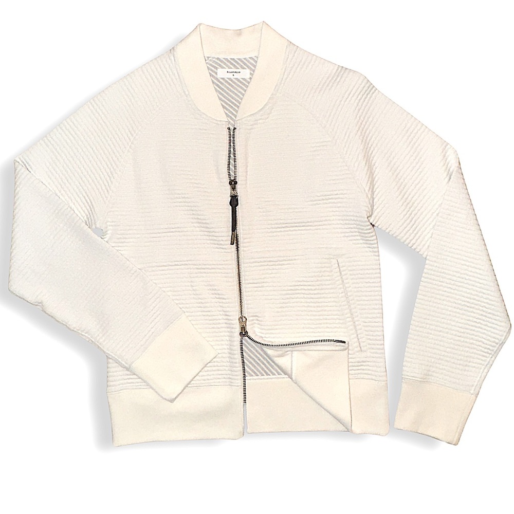 Billy Reid Women’s Bomber Jacket in White